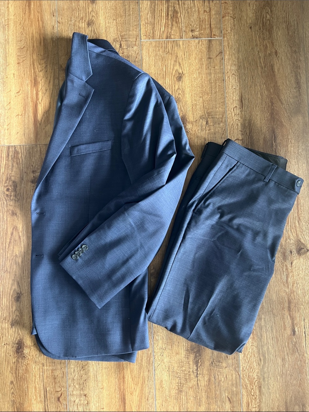 Kenneth Cole Men's Navy Two-Piece Suit